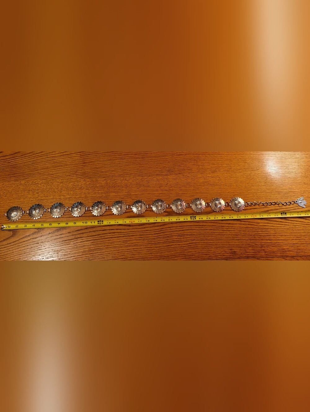 Metal Concho Chain Waist Belt - Silver-tone - Picture 4 of 8